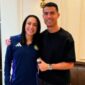 Kathellen bersama Cristiano Ronaldo di Al Nassr. (Dok Kathellen Souza)